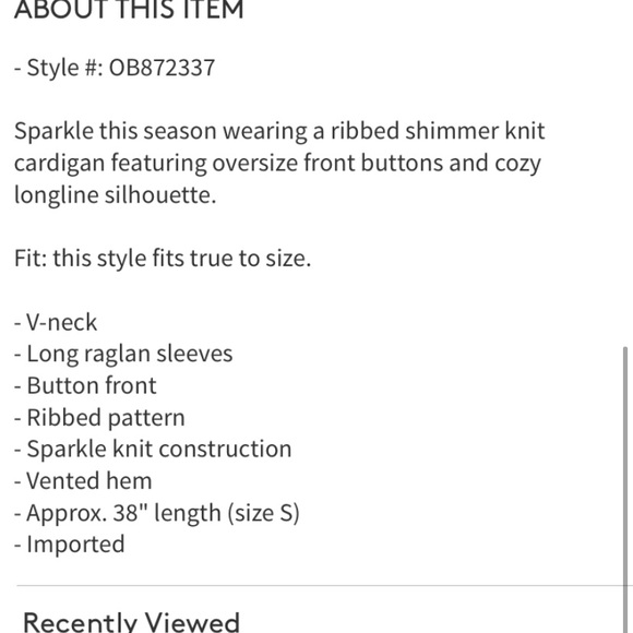 Free People sparkly cardigan duster - Picture 6 of 8